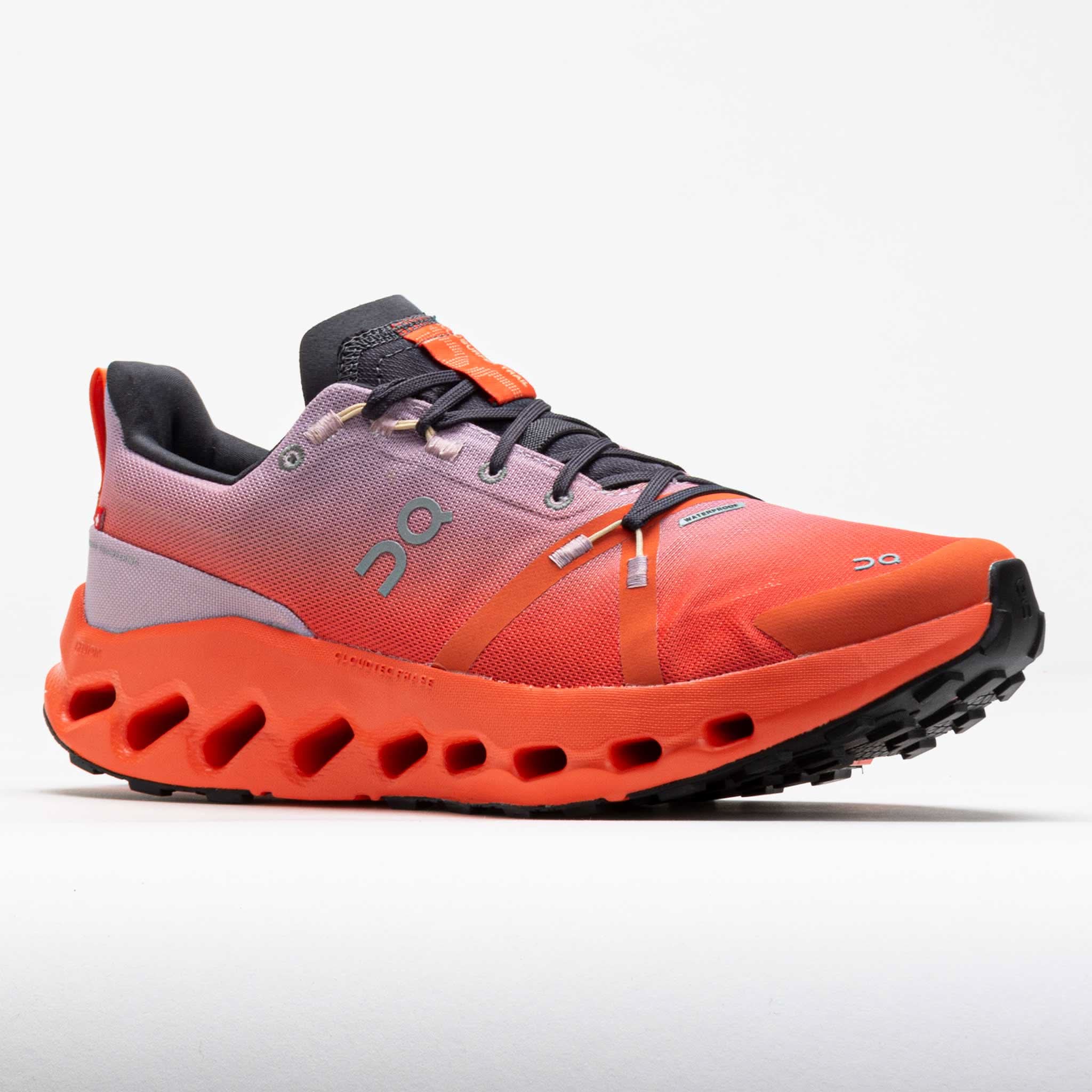 On Cloudsurfer Trail Waterproof Women's Mauve/Flame - Onsrunners