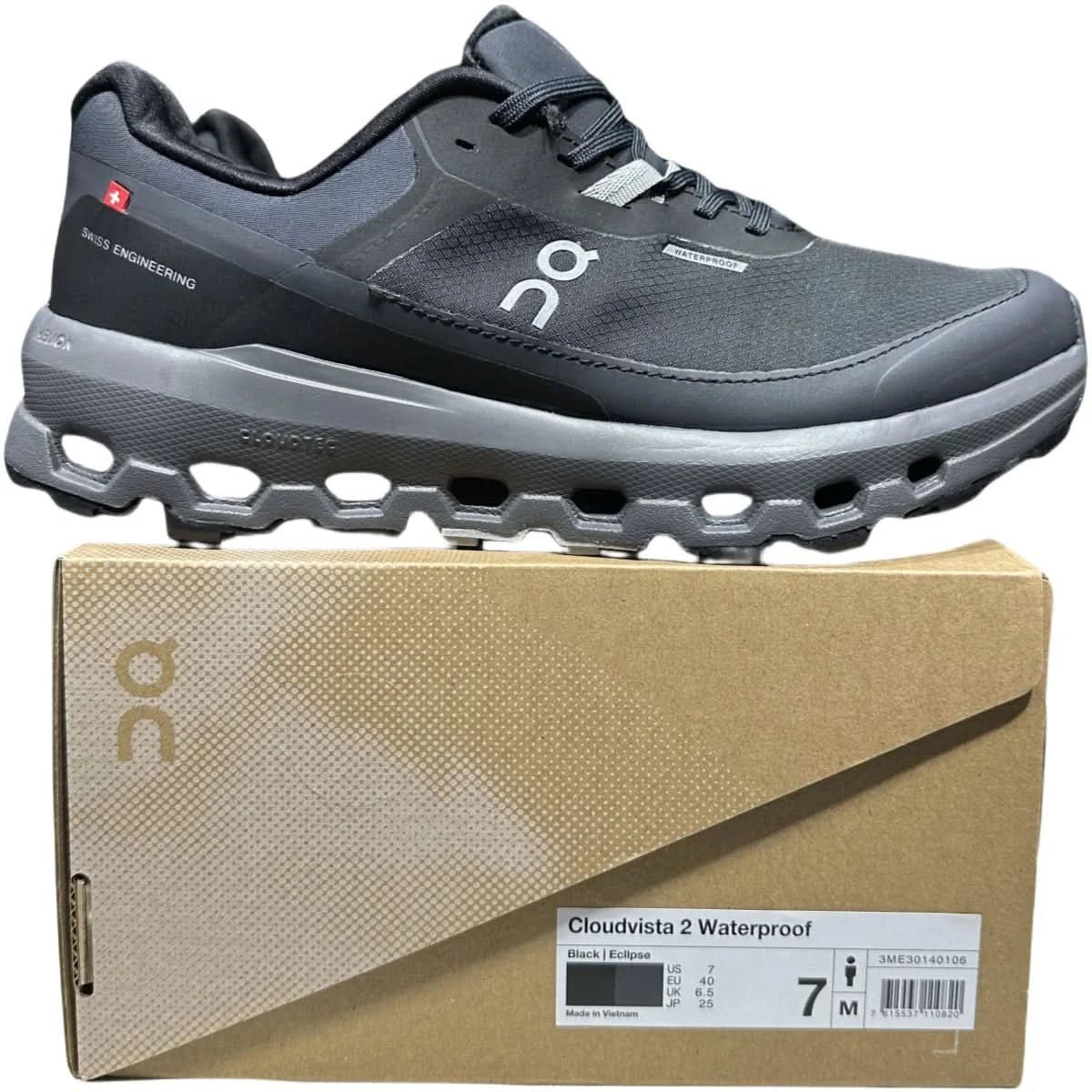 On Cloudvista 2 Waterproof Women's Black - Onsrunners