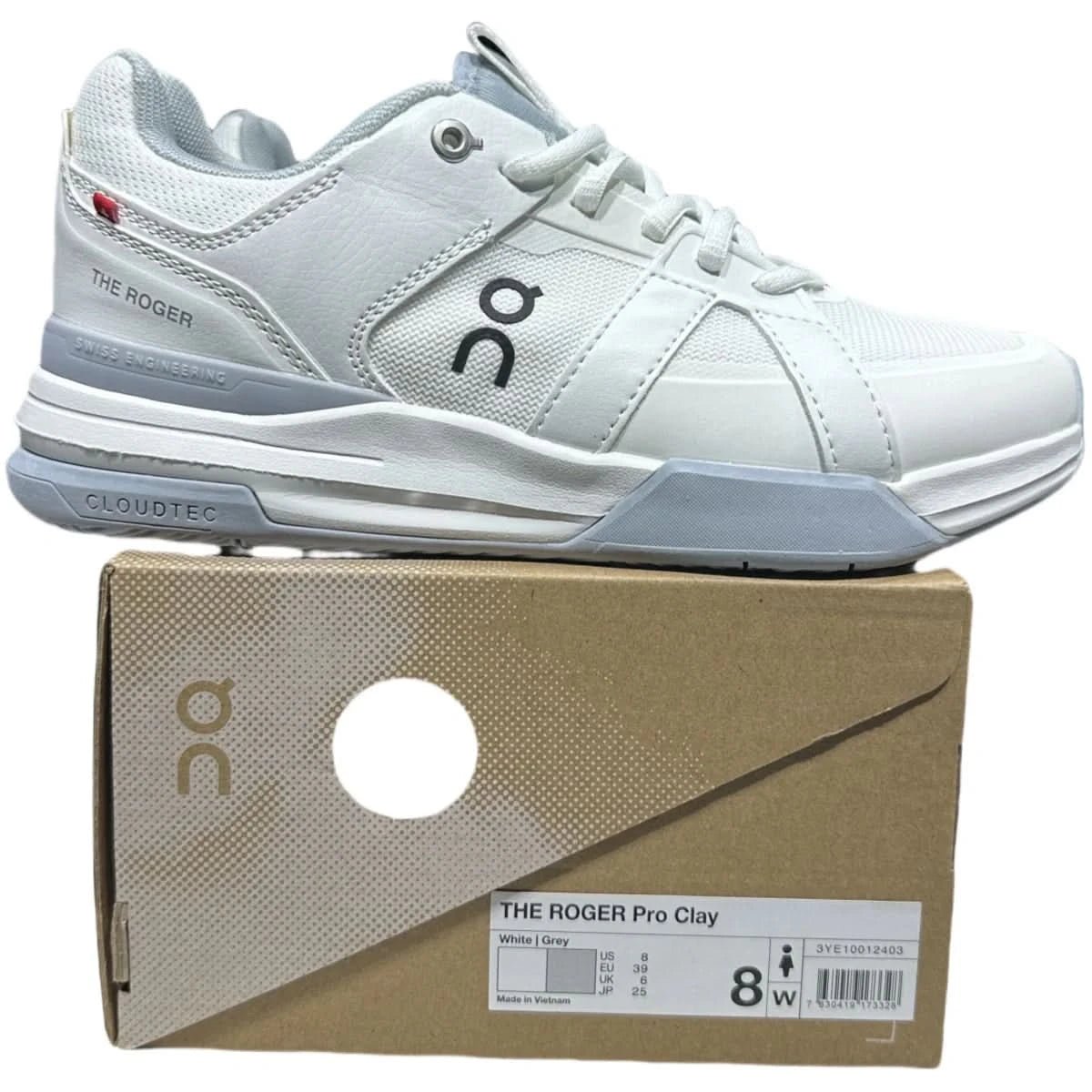 On The Roger Clubhouse Pro Men's White/Gray - Onsrunners