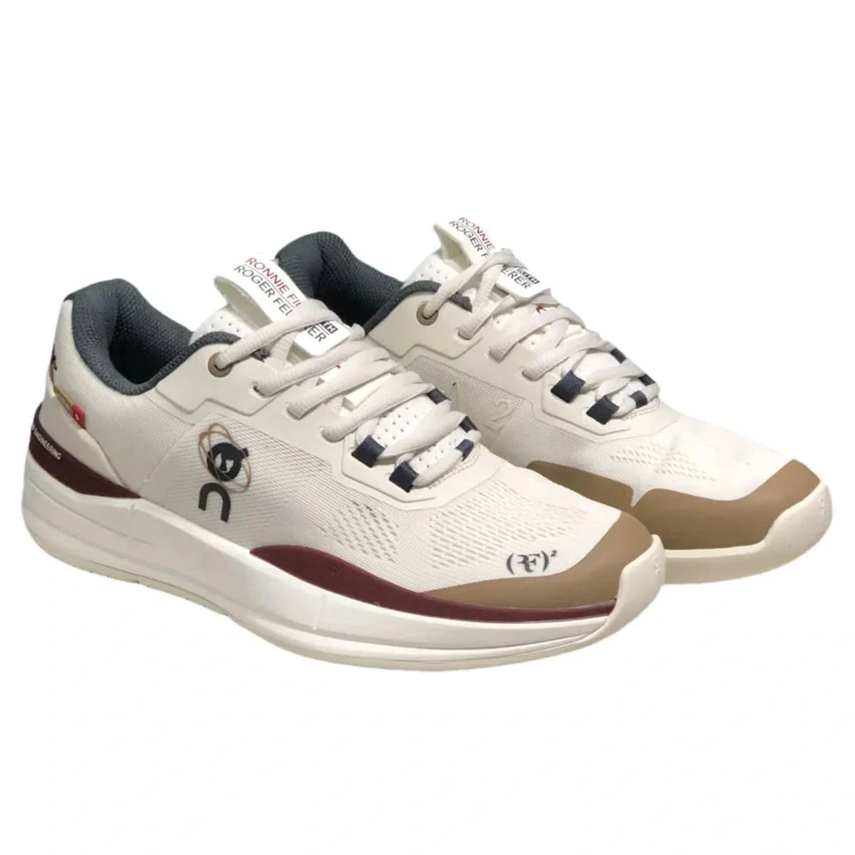 On The Roger Pro Men's Beige/Burgundy - Onsrunners