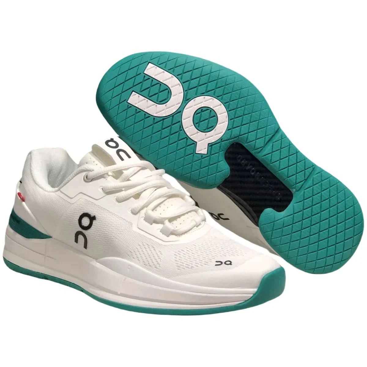 On The Roger Pro Women's White//Green - Onsrunners