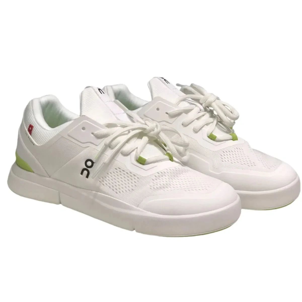 On The Roger Spin Men's White/Green - Onsrunners
