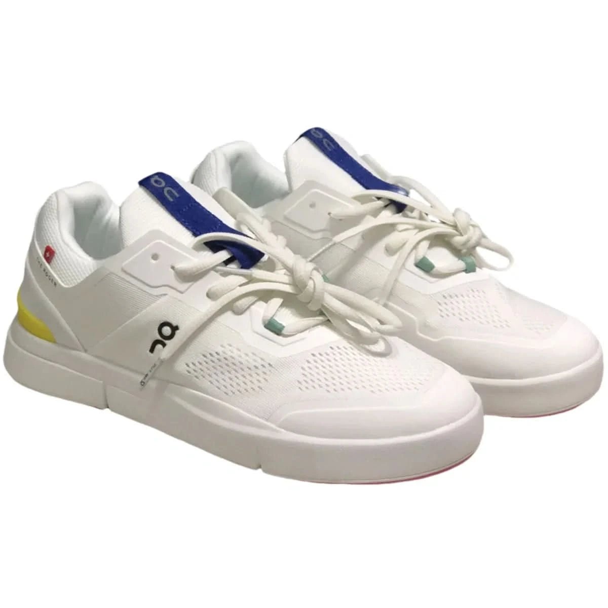 On The Roger Spin Men's White/Yellow - Onsrunners